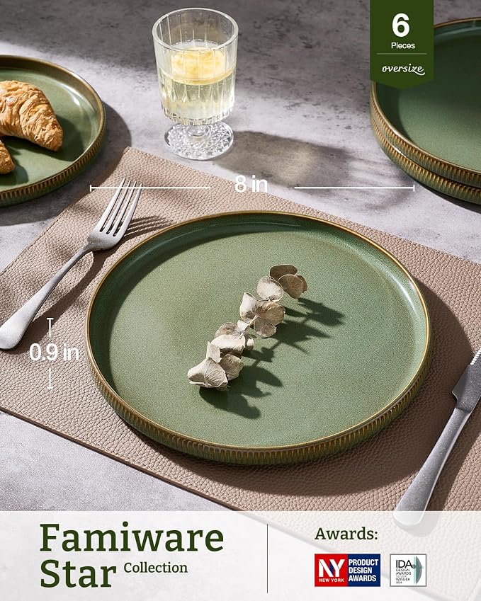 famiware Star 10/8 inches Salad Plates Set - Image 3