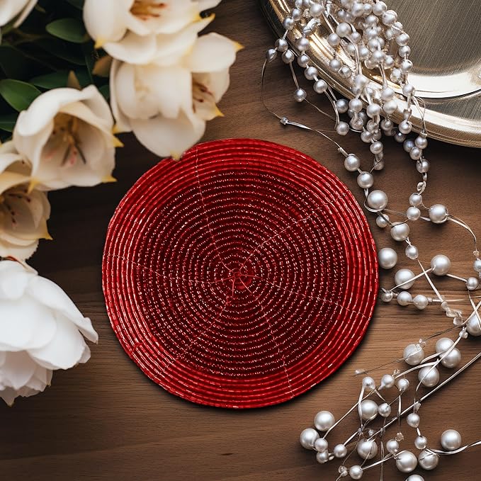 COTTON CRAFT Glitz Handmade Beaded Coaster - Image 5