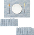 Leetaltree Jacquard Blue Placemats Set of 12 by Leetaltree-ArtatEveryTable