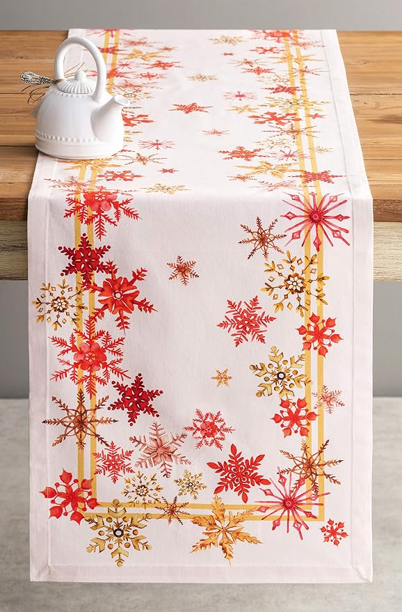 Maison d' Hermine Table Runner 100% Cotton 14.50" x 90" | Table Runners 90 - Image 9