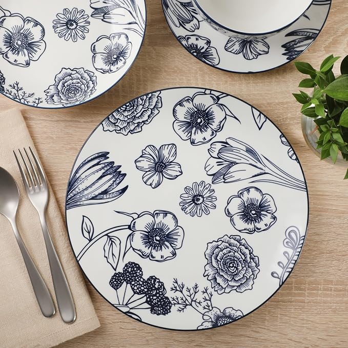 Gibson Home Westerly Court 16-Piece Dinnerware Set, Service - Image 3