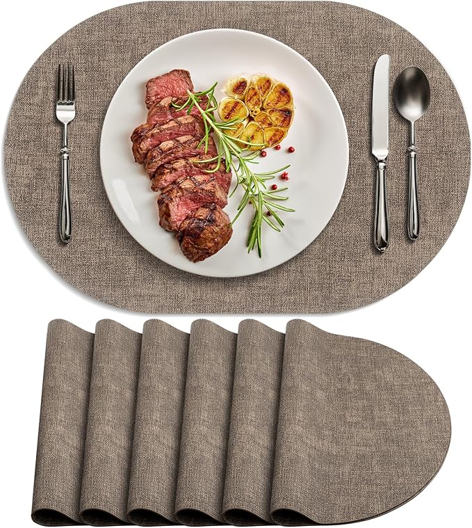 Placemats Set of 6 by Delicateandelegantplacemats