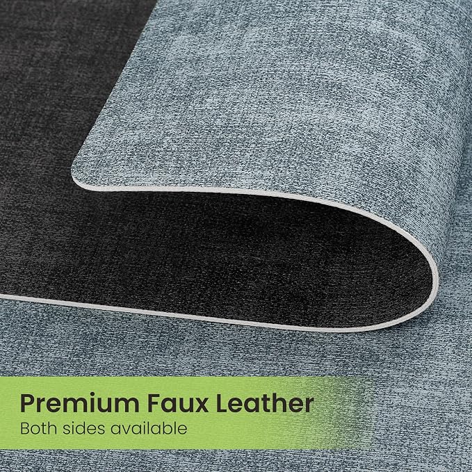 Fyvva Placemats Set of 4 Wipeable Reversible Faux Leather - Image 4