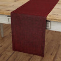 Solino Home 100% Linen Dining Table Runner Red Woven, Athena 14 x 72 in | Table by SolinoHome