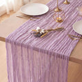 1 Pack Lilac Purple Cheesecloth Table Runner 120 Inch Boho Wedding Decor | by Fixwal