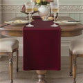 Burgundy Table Runner, Waterproof Washable Runners 90 Inches Long | Reusable by KAIPHO