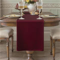 Burgundy Table Runner, Waterproof Washable Runners 60 Inches Long | Reusable by KAIPHO
