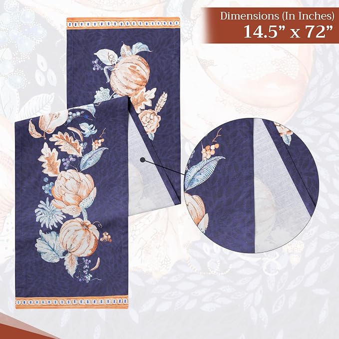 Maison d' Hermine Table Runner 100% Cotton 14.50" x 72" | Table Runners 72 - Image 4