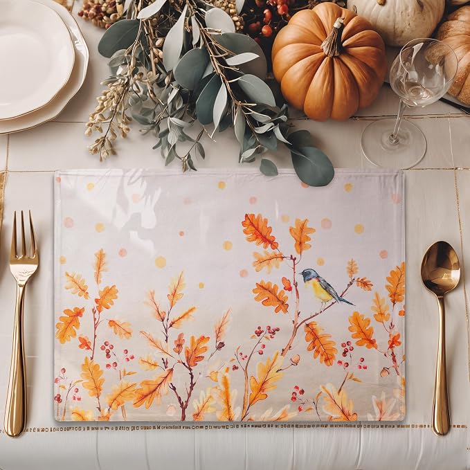 Maison d' Hermine Placemats Set of 4 Reusable 100% Cotton | Cloth Place Mats - Image 6
