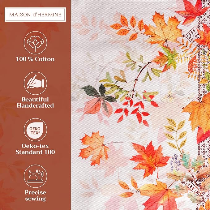 Maison d' Hermine Placemats Set of 4 Reusable 100% Cotton | Cloth Place Mats - Image 2