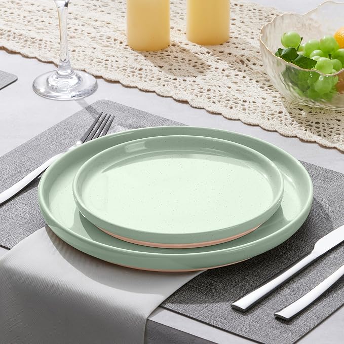 LIANYU Stoneware Dinner Plates Set of 6, 7.75’’ Ceramic Salad Plates - Image 5