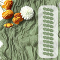 12 Pack Sage Green Cheesecloth Table Runner 17 x 108 Inch Gauze Table Runner by Unknown