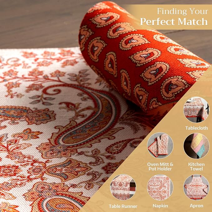 Maison d' Hermine Placemats Set of 4 Reusable 100% Cotton | Cloth Place Mats - Image 6