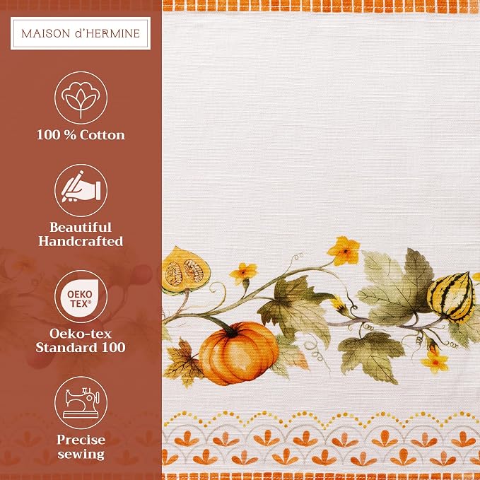Maison d' Hermine Placemats Set of 4 Reusable 100% Cotton | Cloth Place Mats - Image 2