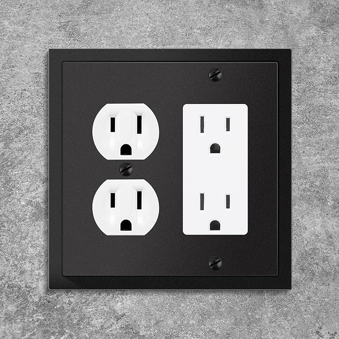 Modern Edge Decorative Wall Plate Switch Plate Outlet Cover, Durable Solid Zinc - Image 4