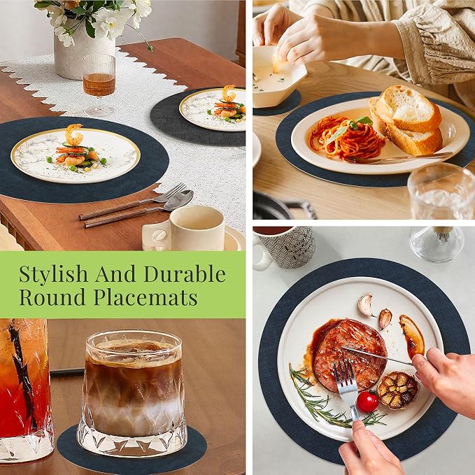 Fyvva Placemats Set of 12, Stain & Scratch Resistant, - Image 7