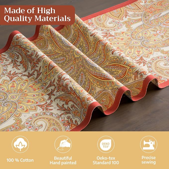Maison d' Hermine Table Runner 100% Cotton 14.50" x 72" | Table Runners 72 - Image 3