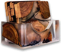 Wooden Coasters Set, Epoxy Modern Coasters by Unknown