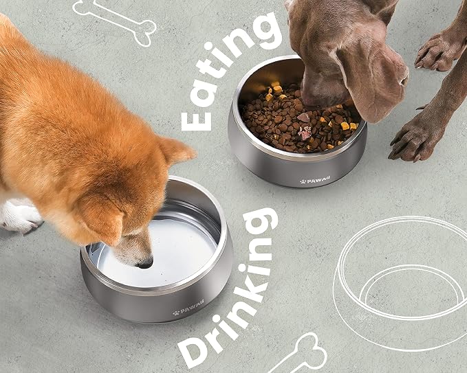 Pawaii Dog Bowl, 68 oz Stainless Steel Food and Water Bowl, ID Tag, 1 Pack | - Image 8