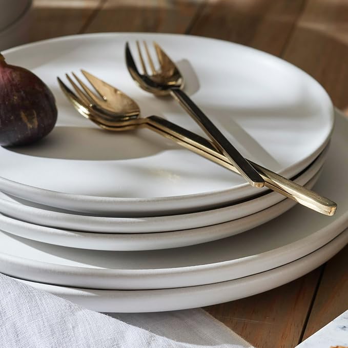 Porto by Stone Lain Macchio 12-Piece Premium Kitchen & Dining Dinnerware Set - Image 6