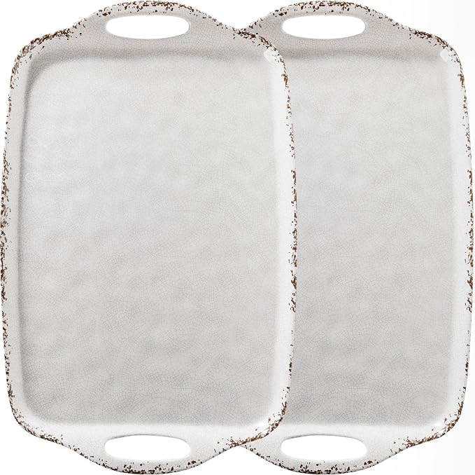 Farmhouse Melamine Serving Tray by ZAROCRUS