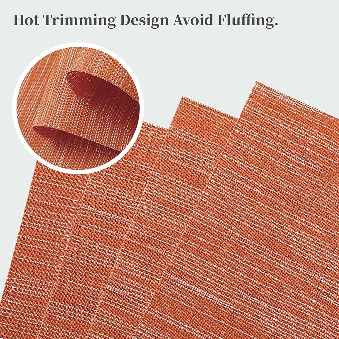 Leetaltree Orange Placemats Set of 12 - Image 3