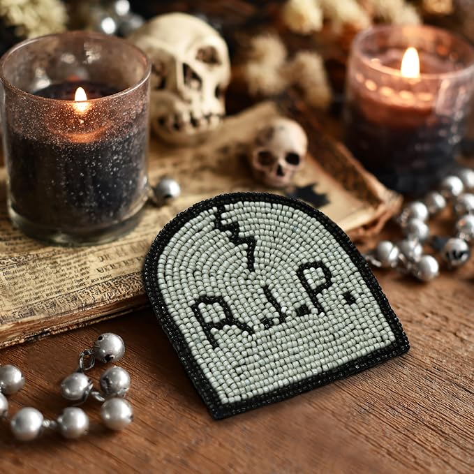 COTTON CRAFT Halloween Beaded Coasters - Image 4