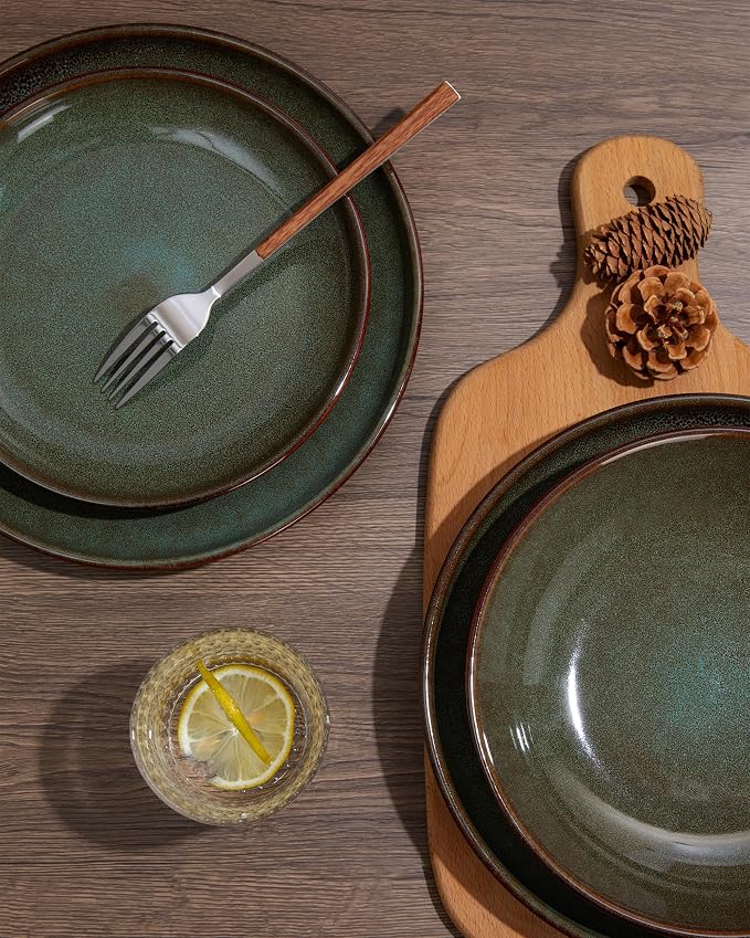 32 Piece Double Bowl Dinnerware Sets - Image 9