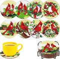 8 Pcs Diamond Art Painting Coasters Kits by Unknown