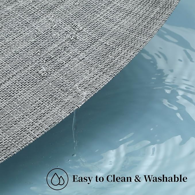 Leetaltree Linen Grey Placemats Set of 8 - Image 5