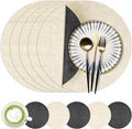 Fyvva Placemats Set of 6, Stain & Scratch Resistant, by Fyvva