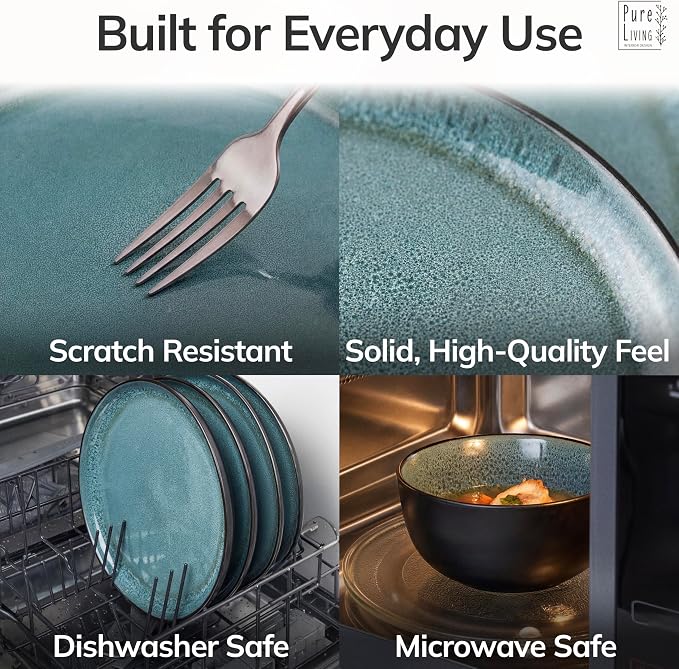 16 Piece Stoneware Dinnerware Set - Image 4