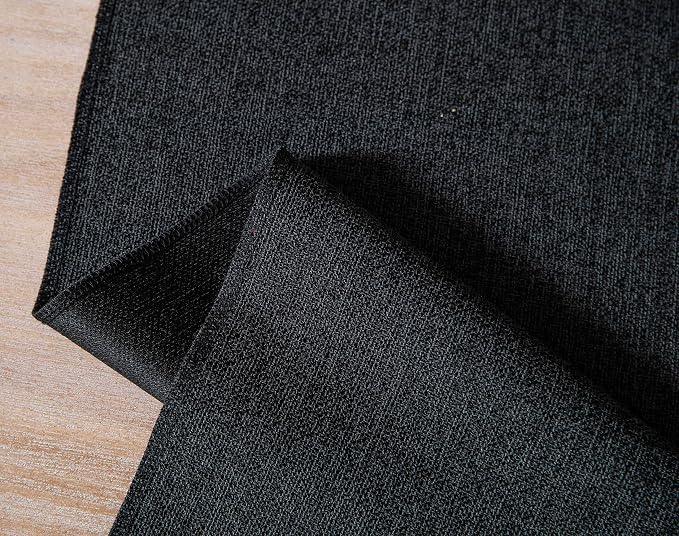 Black Table Runners 36 Inches Long, Burlap Linen Style Rustic Farmhouse Table - Image 7