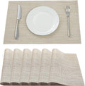 Table Placemats Dining Table Place Mats Set of 6 Heat Resistant Insulation by Yiaizhuo