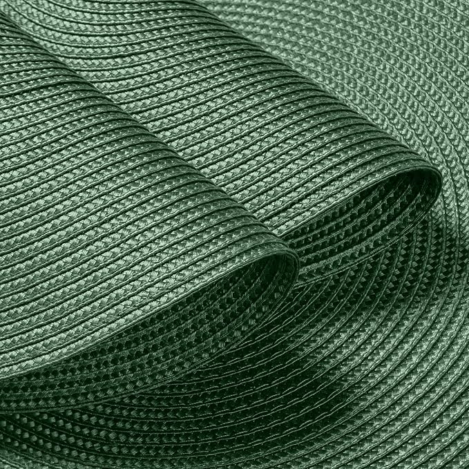 FunWheat Round Braided Placemats Set of 6 Table Mats - Image 3