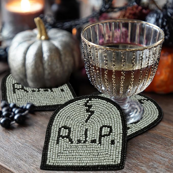 COTTON CRAFT Halloween Beaded Coasters - Image 6