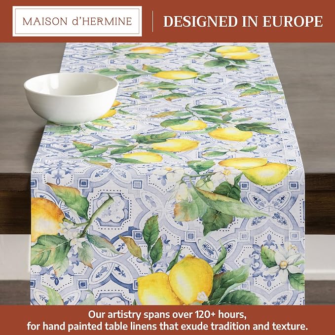 Maison d' Hermine Table Runner 100% Cotton 14.50" x 72" | Table Runners 72 - Image 2