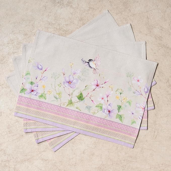 Maison d' Hermine Placemats Set of 4 Reusable 100% Cotton | Cloth Place Mats - Image 9