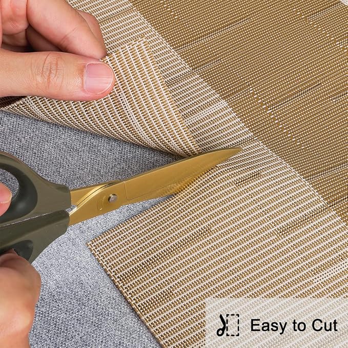 Table Runner 71 Inches Long, Vinyl Woven Farmhouse Table Runners | Washable - Image 5