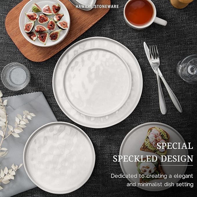 HaWare Dinnerware Sets, 16-Piece Plates and Bowls Set - Image 4