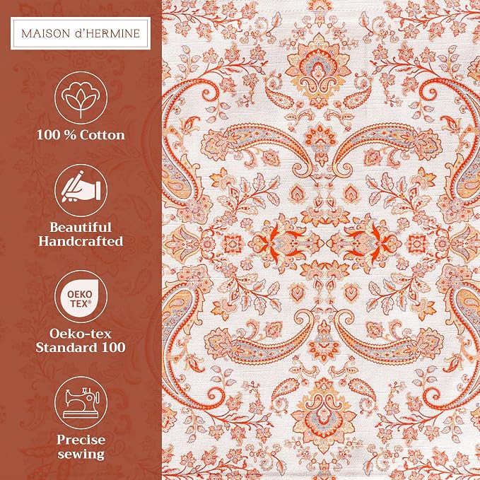 Maison d' Hermine Placemats Set of 4 Reusable 100% Cotton | Cloth Place Mats - Image 2