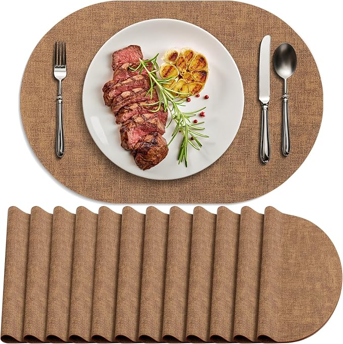 Placemats Set of 12 by Delicateandelegantplacemats
