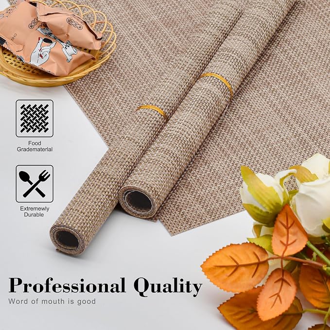 Placemats Set of 4 Washable Indoor | Outdoor Vinyl Place Mats - Image 4