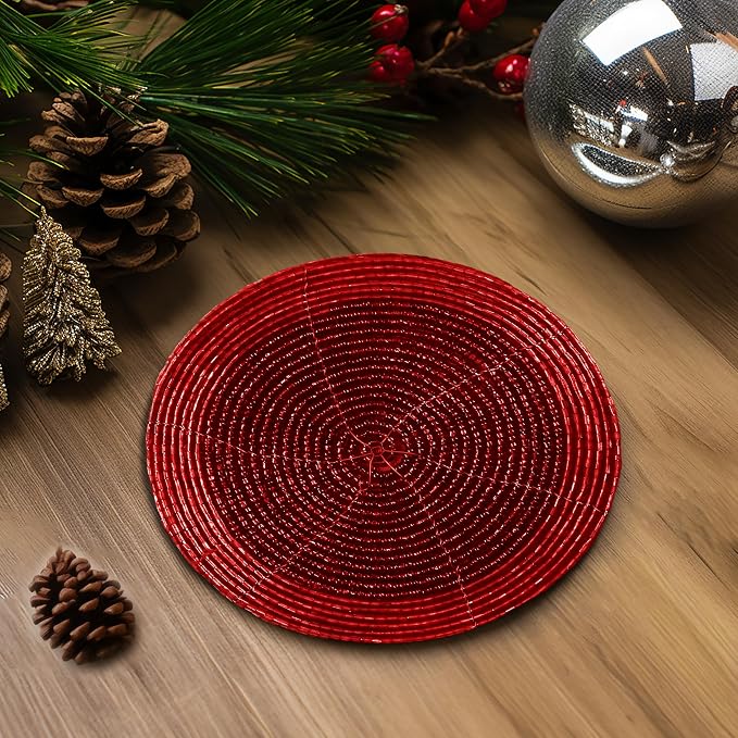 COTTON CRAFT Glitz Handmade Beaded Coaster - Image 4