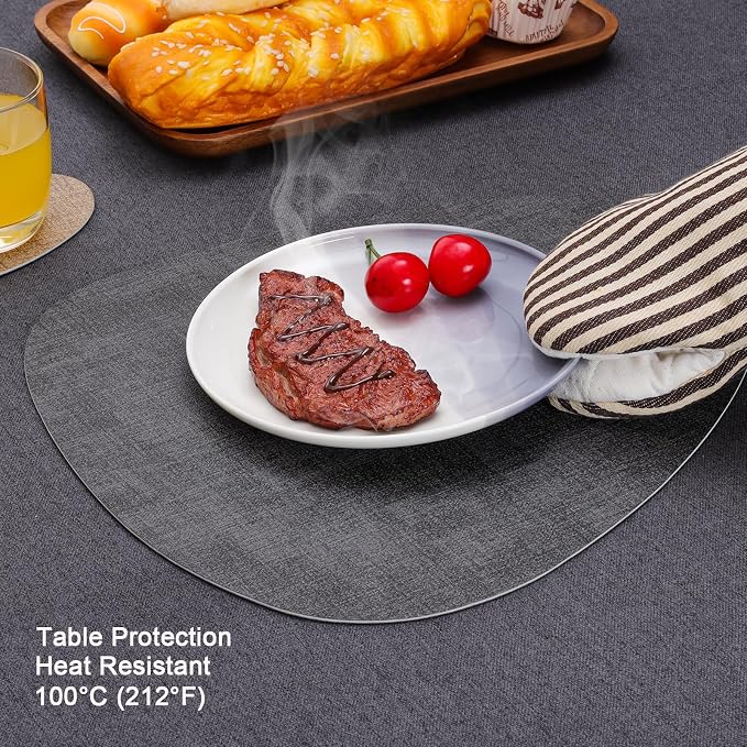 Faux Leather Placemats Set of 6, Dual Sided - Image 4