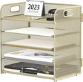5 Trays Paper Organizer Letter Tray by SUPEASY