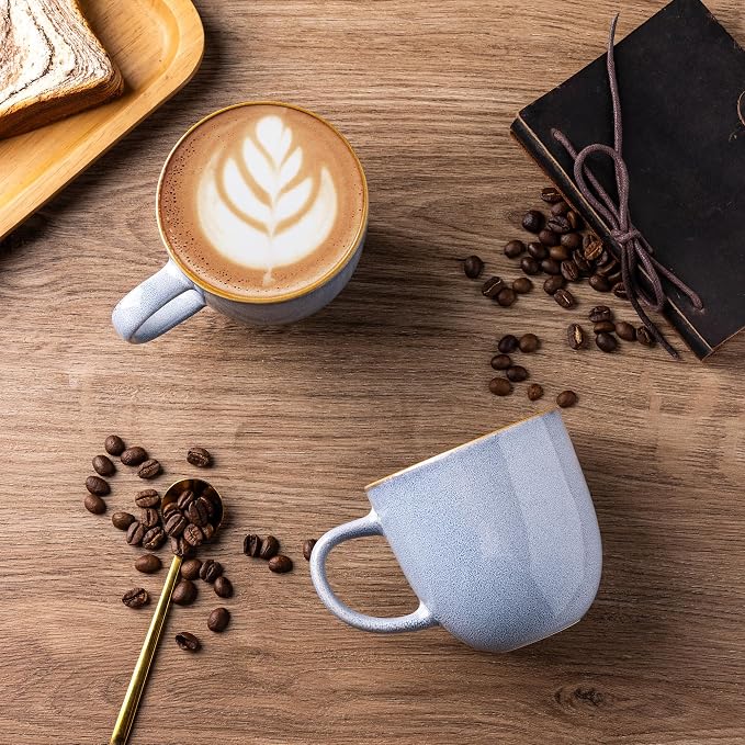 AmorArc 12oz Coffee Mugs, Ceramic Coffee Mugs set of 4 - Image 2