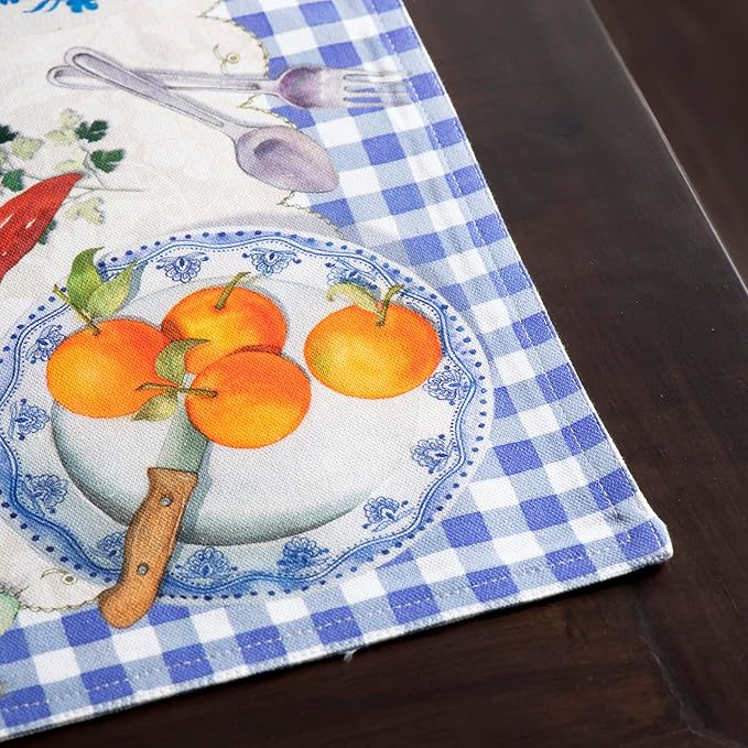Maison d' Hermine Placemats Set of 4 Reusable 100% Cotton | Cloth Place Mats - Image 8
