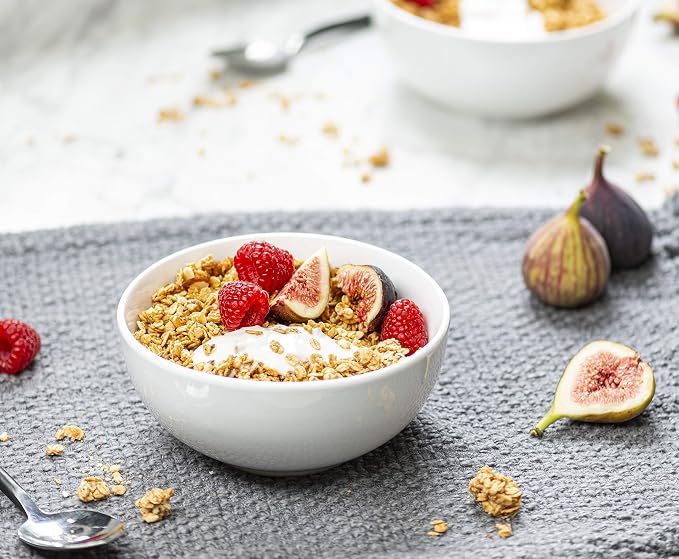 KooK Ceramic Cereal Bowls, Dishwasher and Freezer Safe, Porcelain Dishes - Image 5