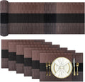 Aofmee Table Runner and Placemats Set of 6 Washable, Heat Resistant Place Mats by Aofmee